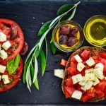 greek mediterranean diet salad feta cheese olive oil